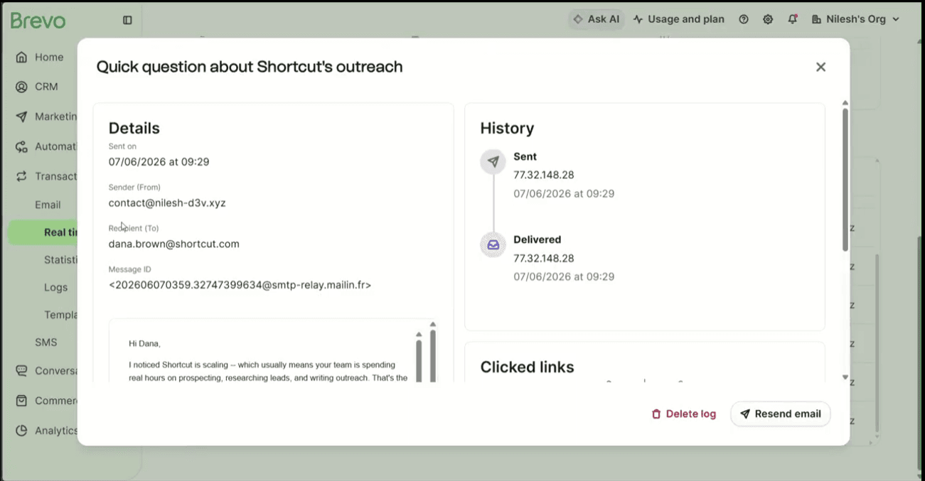 AI SDR Agent – Automated Sales Outreach